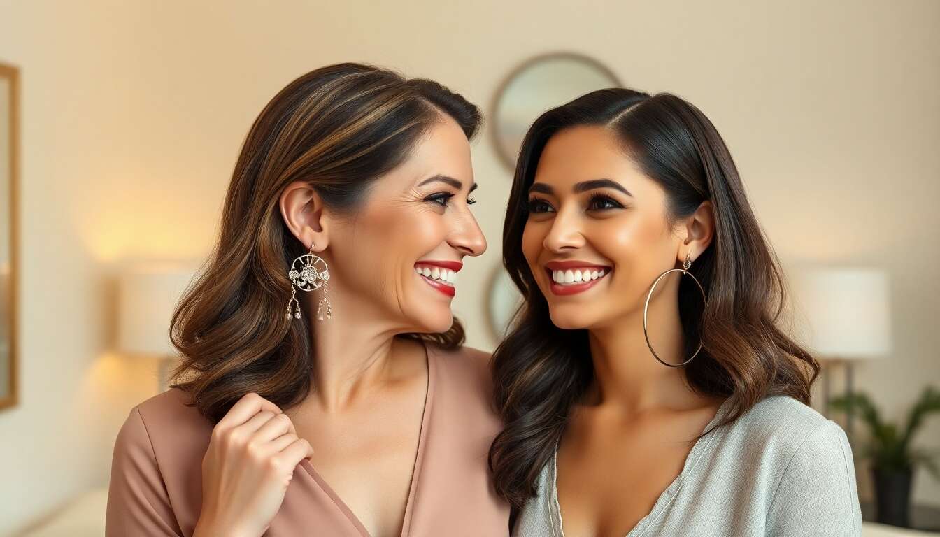 Boucles d'oreilles, la touche de raffinement