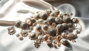 Sélection de bijoux argentés pour un mariage élégant