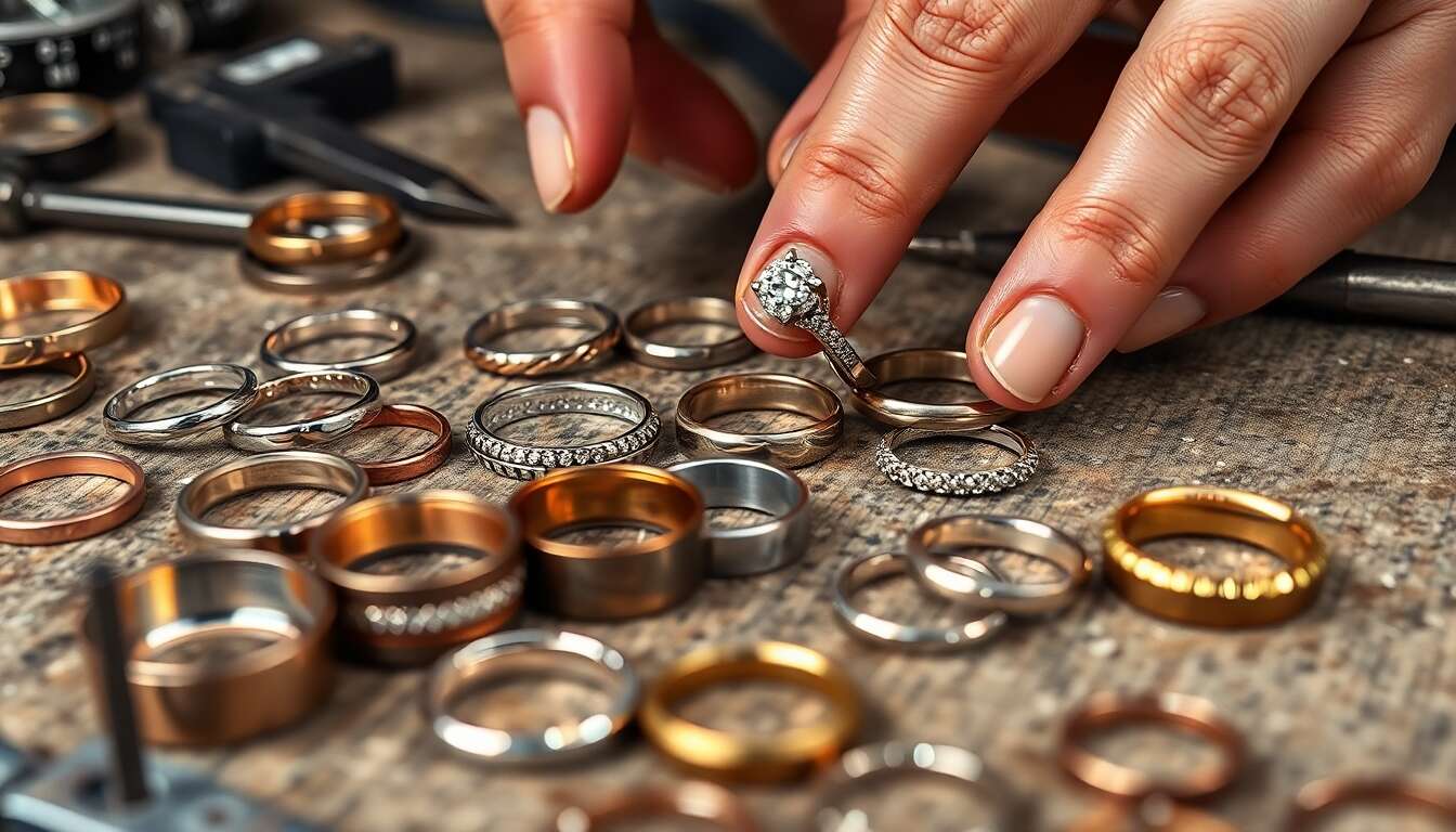 Bien comprendre les types de métal pour votre bague